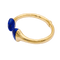 Bracelet Bracelet jonc, or jaune et lapis-lazuli. 58 Facettes 34603
