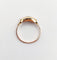 Bague 53.5 Bague Tank Art Déco or rose, petit diamant et monture géométrique (circa 1950) 58 Facettes A05167