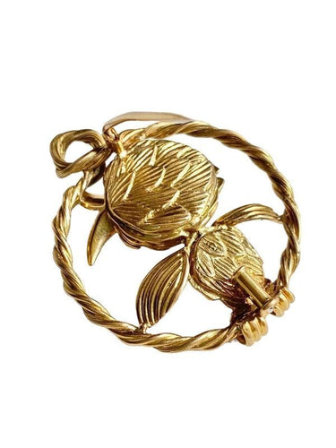 Broche Broche en or jaune et platine 58 Facettes