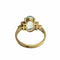 Bague 55 Bague style rétro des années 1940-1945 en or avec diamants et aigue-marine 58 Facettes Q67B