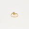 Bague 50 Bague or jaune moldavite 58 Facettes LP38