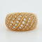 Bague 53 BAGUE OR JAUNE 18 CARATS 58 Facettes REF 5006/14