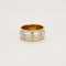 Bague Alliance or jaune, or blanc et diamants 58 Facettes LP766/13