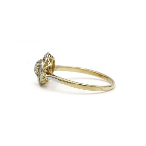 Bague 56 Bague 9 Diamants taille rose 58 Facettes 240130R