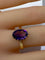 Bague Bague or jaune et améthyste 58 Facettes AB477