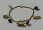 Pendentif Gourmette breloques Ferme or jaune 58 Facettes LP896/15