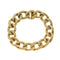 Bracelet en or jaune à maille gourmette tissée