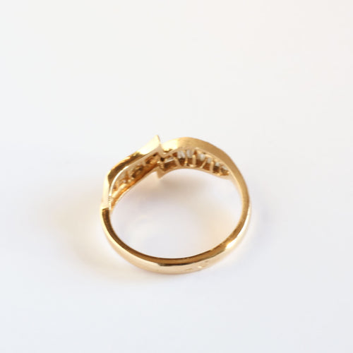 Bague Bague en or jaune avec diamants 58 Facettes 158/23