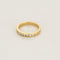 Bague 53,5 Bague jonc en or jaune et diamants princesse 58 Facettes SQU3662X2