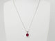 Collier Collier solitaire en or blanc et rubis 2,12ct 58 Facettes 20021