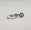 Boucles d'oreilles Dormeuses or blanc serties de diamants 58 Facettes