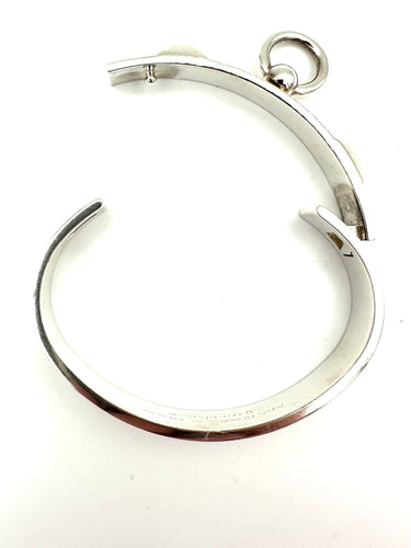 Collier HERMES. Collection "Collier de chien", bracelet argent 925/00 58 Facettes