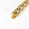 Bracelet en or jaune à maille gourmette tissée