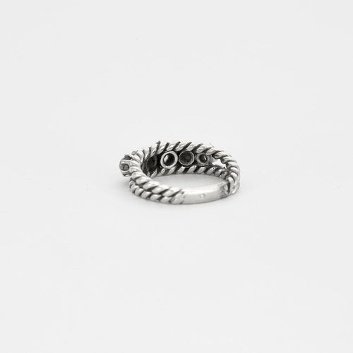 Bague 51 Bague maille corde 5 diamants 58 Facettes LP514/10