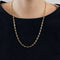 Collier Chaîne or maille grains de café 58 Facettes