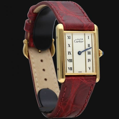 Montre Cartier Montre Must De Cartier Vermeil 58 Facettes MT43334