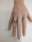 Bague 55.5 Bague jonc sertie de saphirs et diamants en or gris 18k 58 Facettes LP1807