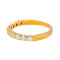 49 Bague Demi-alliance Or jaune Diamant 58 Facettes 4309978CN