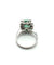 Bague 53 Bague en or blanc avec émeraudes et diamants 58 Facettes 50370