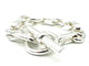 Bracelet HERMES. Collection "Aléas" bracelet argent 925/00 PM 58 Facettes