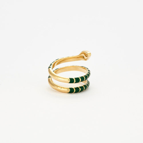 Bague 53 Bague Serpent en émail, diamants et tsavorite 58 Facettes 3250