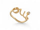 Bague 48 bague DIOR DIORamour oui joui95001 t48 en or jaune 18k diamant 58 Facettes 269685