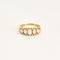 Bague 51 Bague jarretière en or jaune et opales 58 Facettes CLA04293