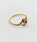Bague 60 Bague fleur Art nouveau en or 18k, pierre rouge et perles (circa 1900) 58 Facettes A06426