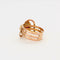 Bague 64 Bague or bicolore motif serpent et grenats 58 Facettes AB44