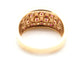Bague 53 Bague or jaune et blanc 750 mil et Rubis 58 Facettes