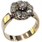 Bague 49 Bague grappe espagnole, XIXe siècle, or jaune, diamant taille ancienne 58 Facettes Q405B