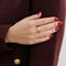 Yellow gold ring with diamonds 58 Facettes 2310011