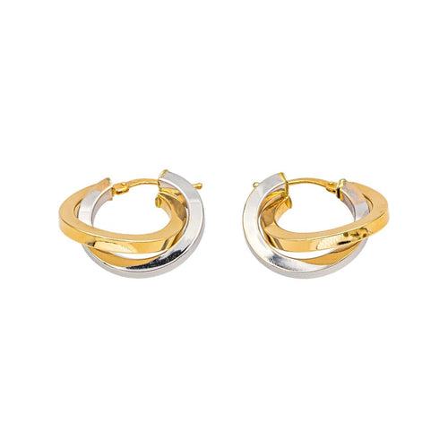 Boucles d'oreilles Boucles d'oreilles  Créoles  Or jaune, Or blanc 58 Facettes 4815899CN