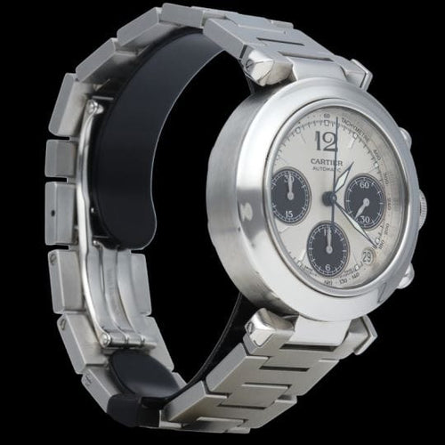 Montre Cartier Montre Pasha Chronograph 58 Facettes MT42974
