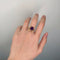 Bague 53 Bague géométrique - Or & Améthystes 58 Facettes 190130R
