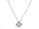 Collier collier VAN CLEEF & ARPELS alhambra vintage calcedoine vcard34900 or blanc 58 Facettes 270786