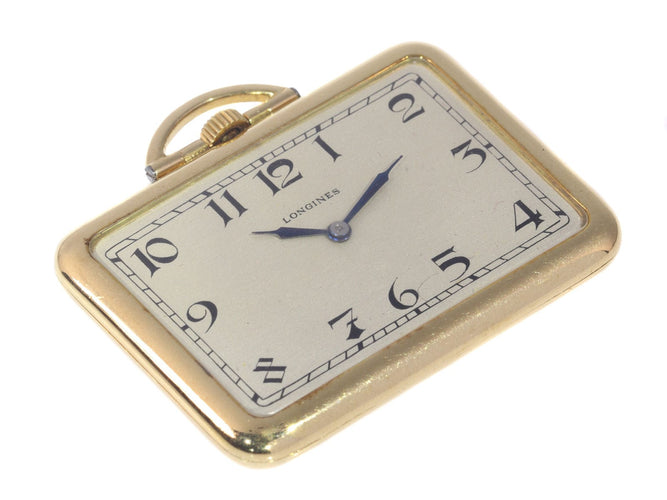Montre Sophistication d'une montre de poche vintage : la merveille en or de Longines de 1918 58 Facettes 21092-0209