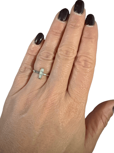 Bague 51 Bague alliance Or blanc et Diamants 58 Facettes Alirblanc