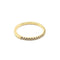 Bague 54 Demi-alliance or jaune 18 carats sertie de diamants naturels 58 Facettes