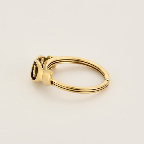 Bague 53 Bague Fede en or jaune 58 Facettes PER01985