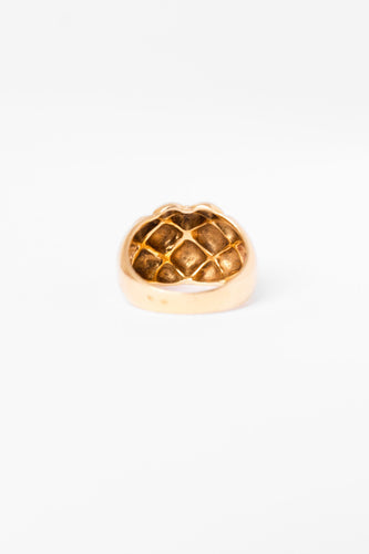 Bague 55 Bague Dôme en or jaune 58 Facettes
