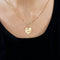 Pendentif AUGIS-Médaille d'amour cœur or jaune rubis 58 Facettes