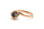 Bague 57 Bague "toi et moi" Art Nouveau or jaune, saphir, diamants 58 Facettes 22053