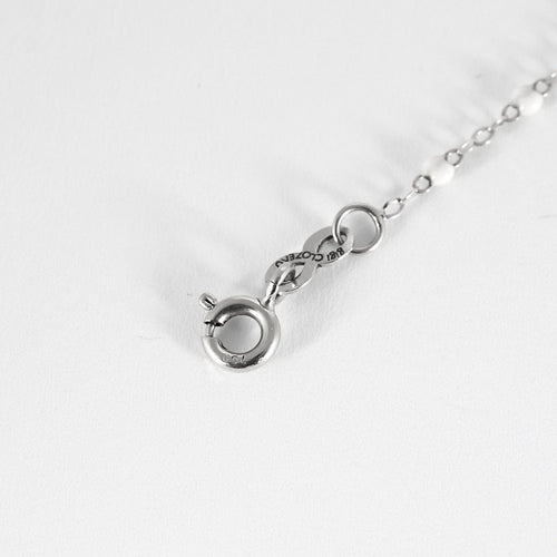Bracelet GiGI CLOZEAU - Bracelet en or gris et résine blanche 58 Facettes MONTE0431X2