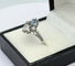 Bague 53 Bague ancienne Vous & Moi en or et platine, diamants et saphir 58 Facettes