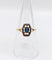 Bague 56 Bague Art Déco or monture géométrique et pierre bleue (circa 1930) 58 Facettes A06281