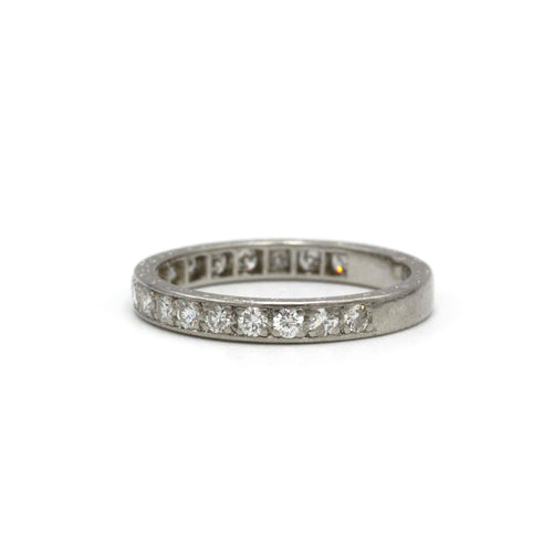 Bague 52 Demi Alliance - Platine & 0,35 carats diamants 58 Facettes 250359R