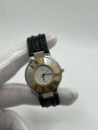 Montre Cartier 21 Must de Cartier 35 mm / Boucle deployante 58 Facettes