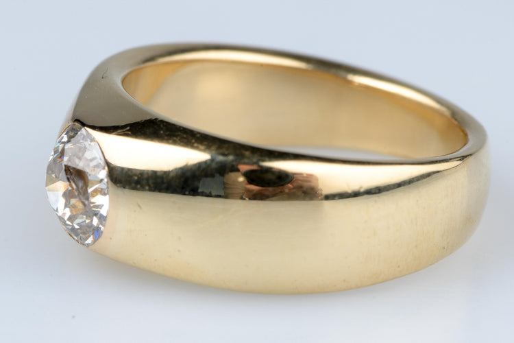 Bague Bague solitaire en diamant de taille ancienne européenne 0,60 CT 58 Facettes bgmassdtoc333-10