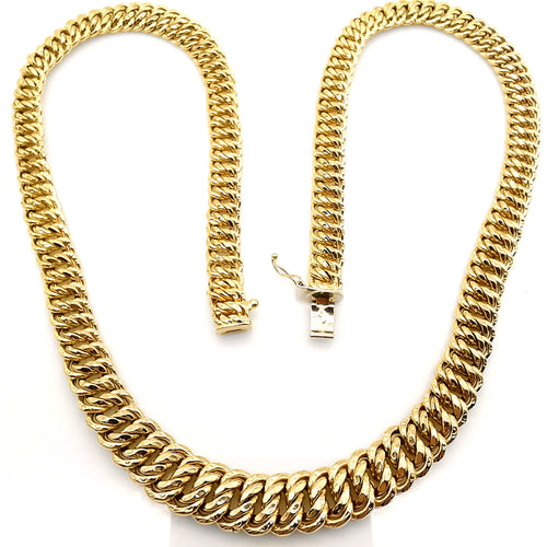 Collier Collier maille américaine or jaune 58 Facettes